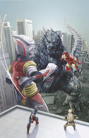 Godzilla vs Avengers #1 | 1:100 Ratio Variant Edition Arita Vir Variant