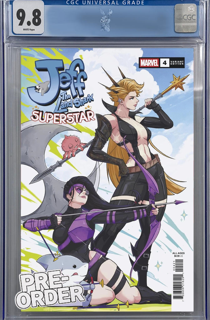 Jeff the Land Shark: Superstar #4 Jhony Caballero Variant CGC 9.8 Preorder