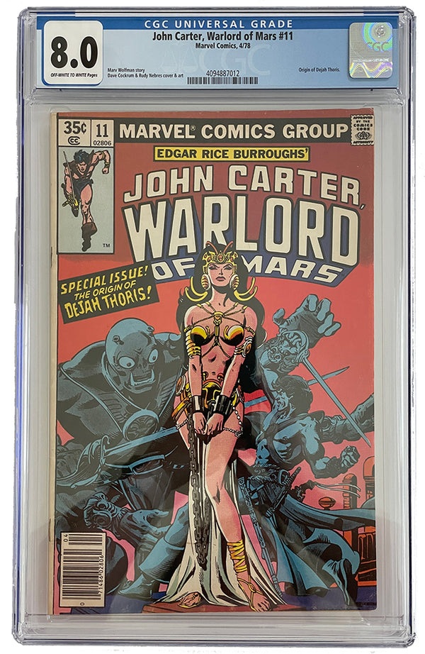 John Carter, World of Mars #11 | Origin of Dejah Thoris | CGC 8.0