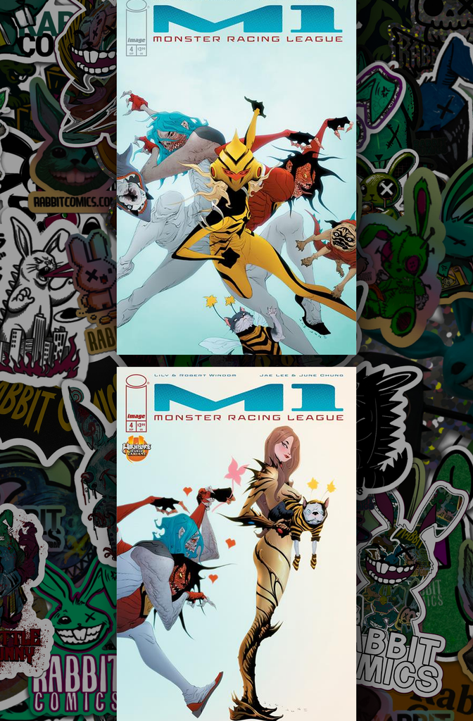 M1 Monster Racing League #4 Cvr A & B | 2 Book Bundle
