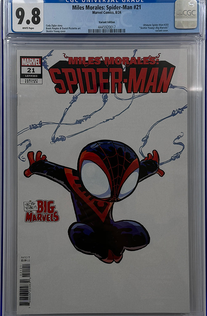 MILES MORALES: SPIDER-MAN #21 | SKOTTIE YOUNG'S BIG MARVEL VARIANT | CGC 9.8