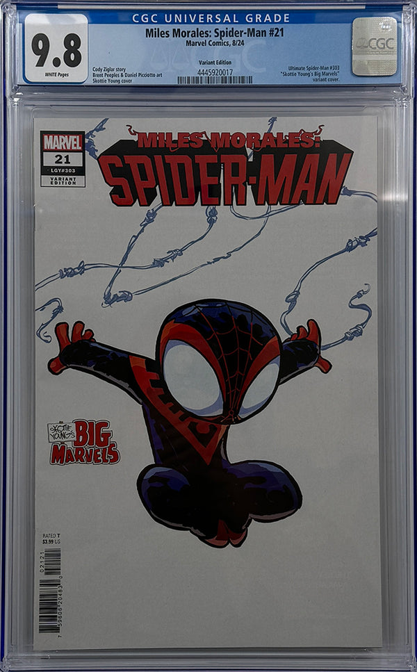 MILES MORALES: SPIDER-MAN #21 | SKOTTIE YOUNG'S BIG MARVEL VARIANT | CGC 9.8