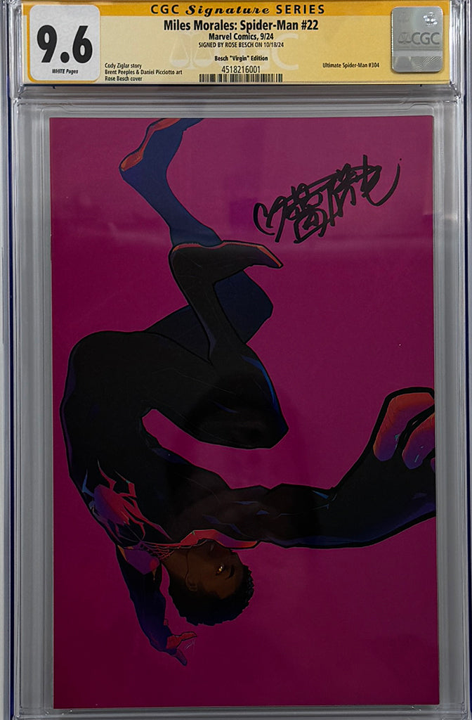 MILES MORALES: SPIDER-MAN #22 | ROSE BESCH 1:50 VIRGIN VARIANT | CGC SS 9.6