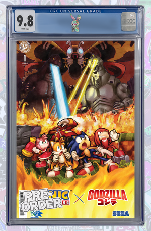 Sonic the Hedgehog x Godzilla #1 Cover B (Fonseca) | CGC 9.8 | PREORDER