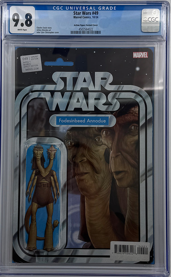 STAR WARS #49 | JOHN TYLER CHRISTOPHER ACTION FIGURE VARIANT | CGC 9.8