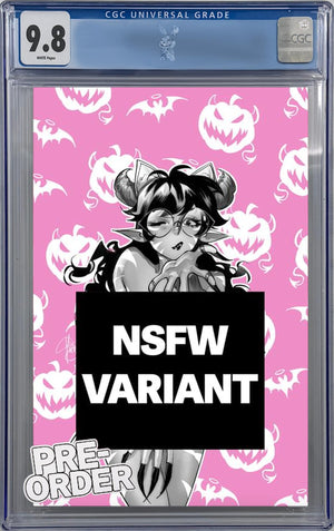 Mirka Andolfo's Sweet Paprika: Black, White & Pink Halloween Special #1 (of 2) Cover F (Mirka Andolfo Hot NSFW Polybagged Variant) | CGC 9.8 | PREORDER