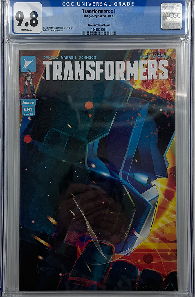 TRANSFORMERS #1 | CVR E INC 1:10 AROCENA VARIANT | CGC 9.8