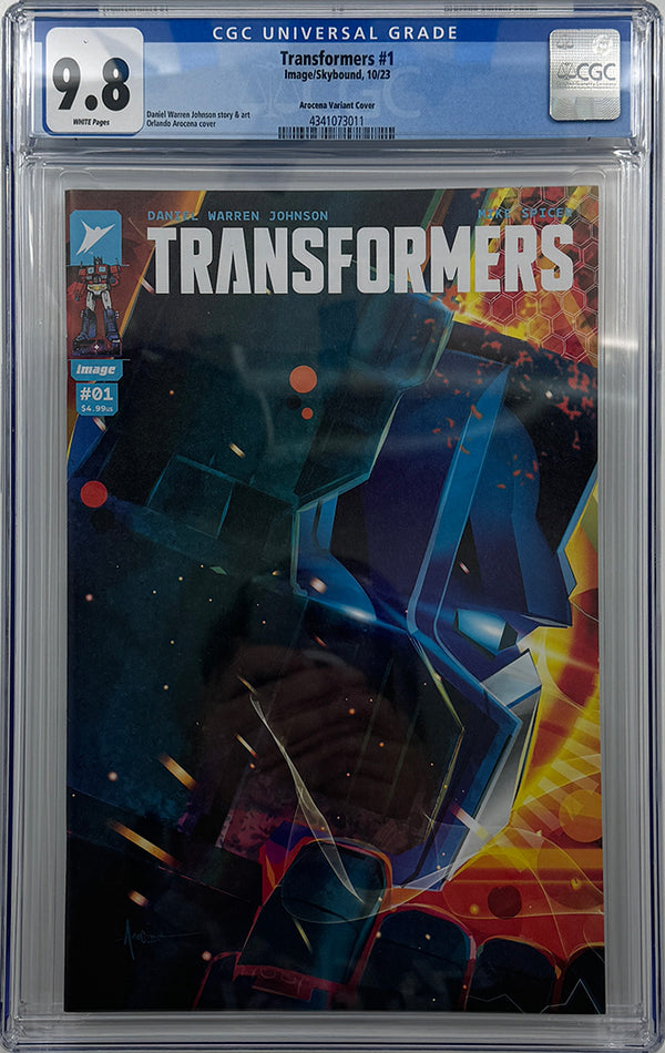 TRANSFORMERS #1 | CVR E INC 1:10 AROCENA VARIANT | CGC 9.8