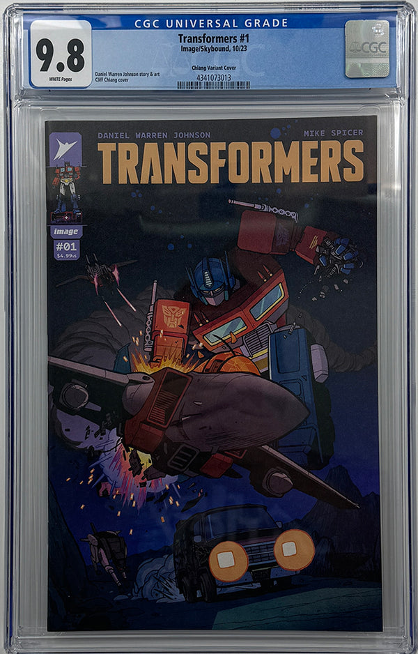 TRANSFORMERS #1 | CVR F INC 1:25 CLIFF CHIANG VARIANT | CGC 9.8