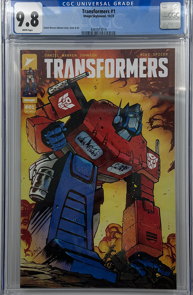 TRANSFORMERS #1 | CVR A DANIEL WARREN JOHNSON | CGC 9.8
