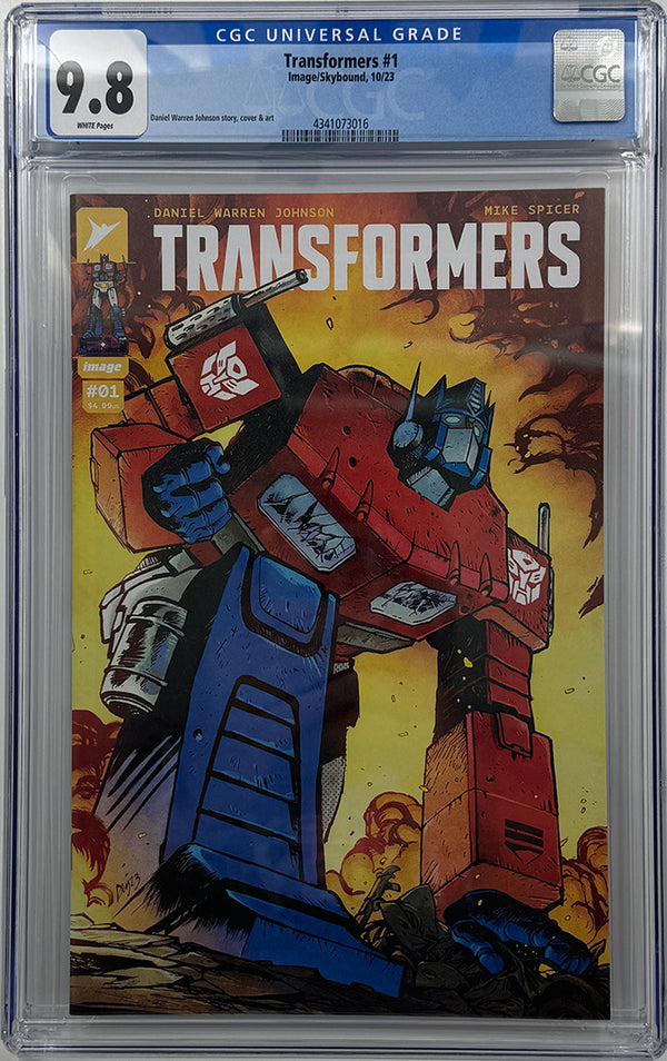 TRANSFORMERS #1 | CVR A DANIEL WARREN JOHNSON | CGC 9.8