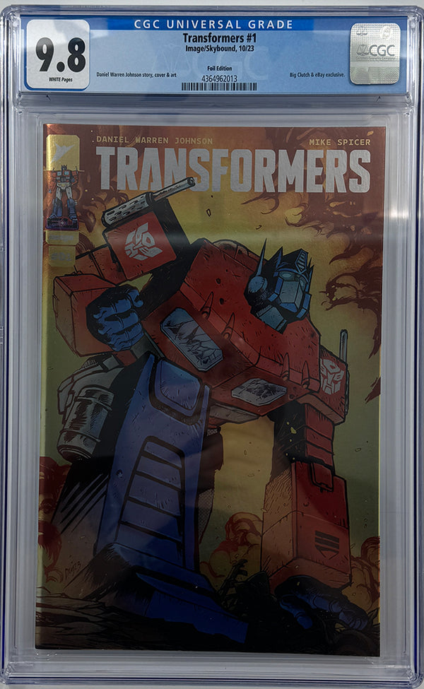 Transformers #1 | NYCC FOIL VARIANT | CGC 9.8