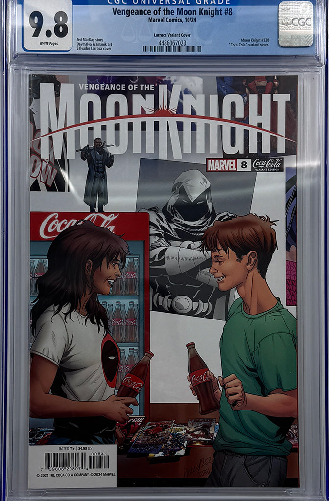 VENGEANCE OF THE MOON KNIGHT #8 | SALVADOR LARROCA MARVEL & COCA-COLA VARIANT | CGC 9.8