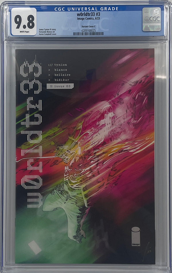 W0RLDTR33 #3 | CVR C 1:25 RATIO INCV CAMPBELL | CGC 9.8