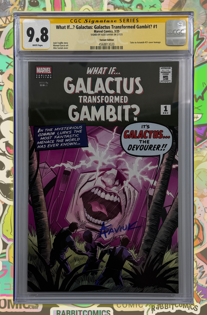 WHAT IF...? GALACTUS: GALACTUS TRANSFORMED GAMBIT? #1 | ALEX SAVIUK SCI-FI HOMAGE VARIANT | CGC SS 9.8