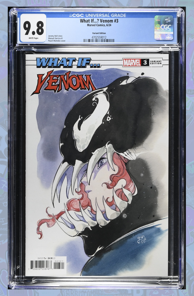 WHAT IF...? VENOM #3 | PEACH MOMOKO VARIANT | CGC 9.8