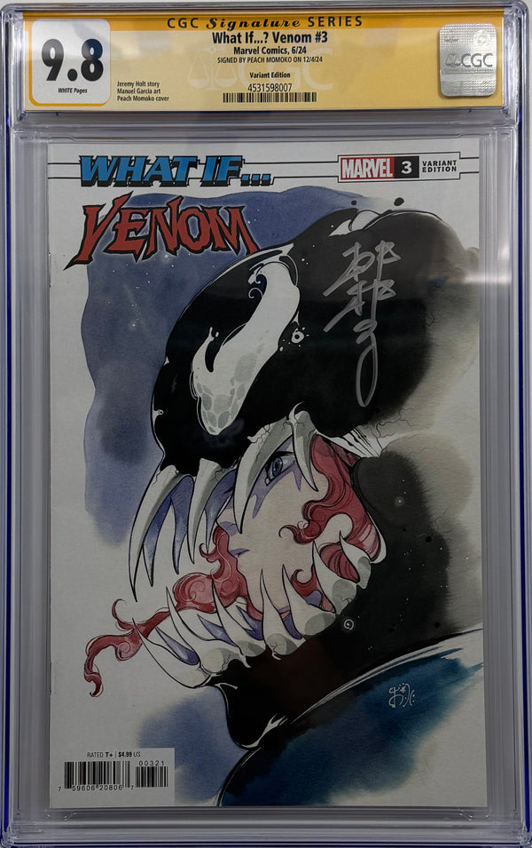 WHAT IF...? VENOM #3 | PEACH MOMOKO VARIANT | CGC SS 9.8