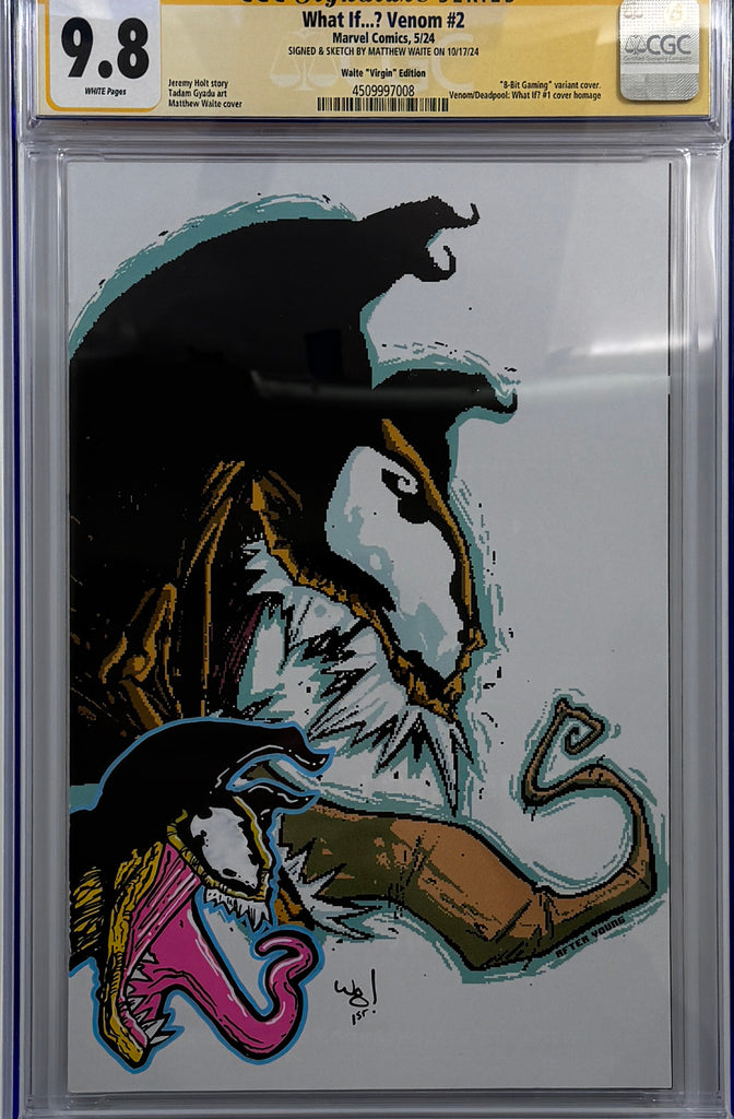 WHAT IF VENOM #2 | Matthew Waite Virgin Variant | CGC SS + REMARK 9.8