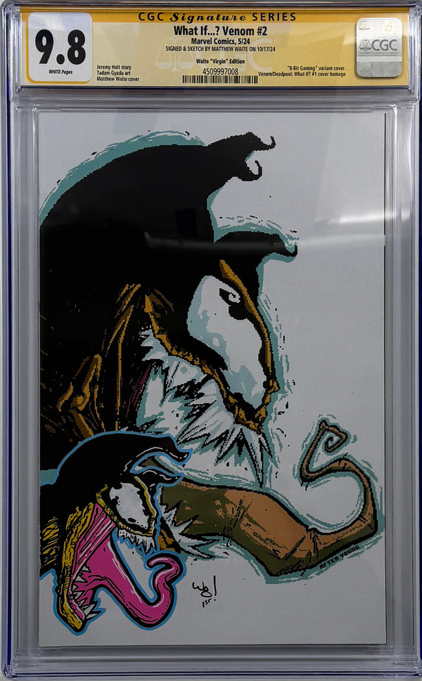 WHAT IF VENOM #2 | Matthew Waite Virgin Variant | CGC SS + REMARK 9.8