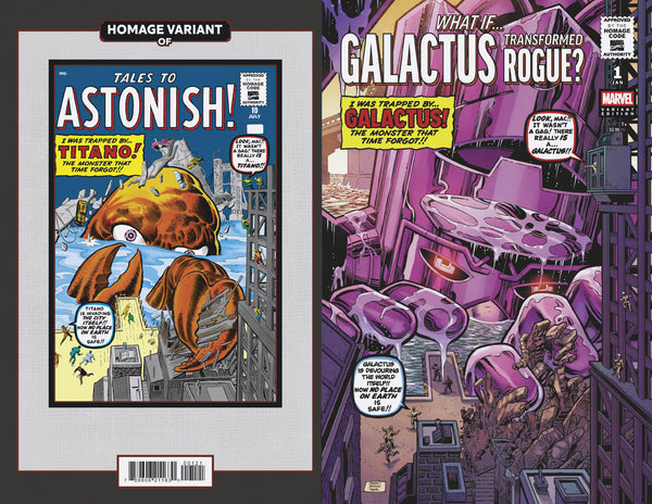 WHAT IF...? GALACTUS: GALACTUS TRANSFORMED ROGUE? #1 | DAN JURGENS SCI-FI HOMAGE V ARIANT | PREORDER