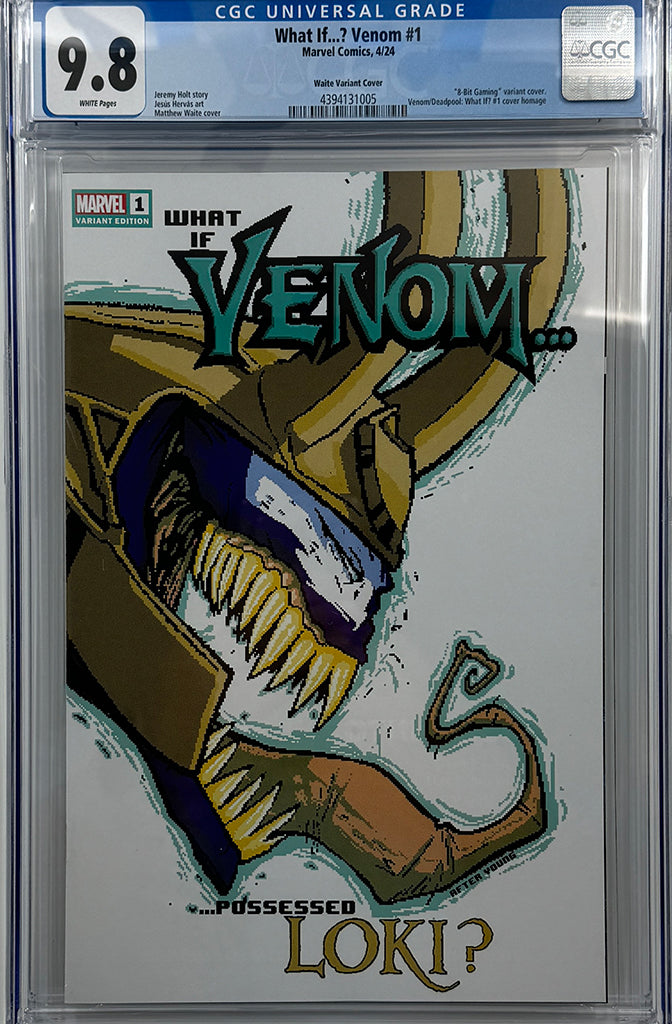 WHAT IF VENOM #1 | Matthew Waite Skottie Young Homage Trade Variant CGC 9.8