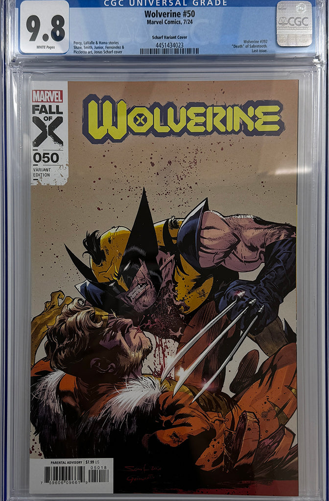 WOLVERINE #50 | JONAS SCHARF 1:25 RATIO VARIANT | CGC 9.8