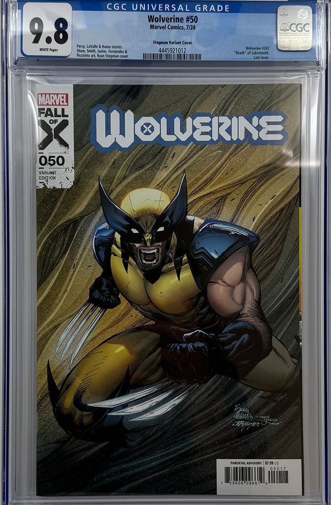 WOLVERINE #50 |STEGMAN 1:50 RATIO VARIANT | CGC 9.8