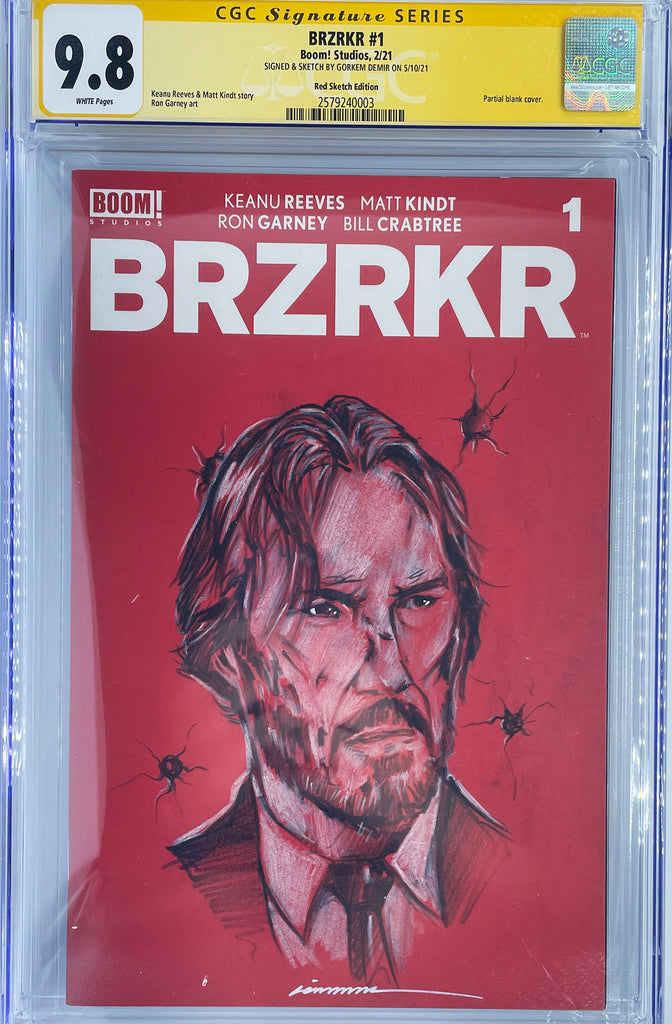 BRZRKR #1 | 1:10 Red Blank | Original Sketch by Gorkem Demir | John Wick