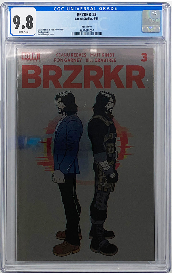 BRZRKR #3 | Rafael Grampa Foil Cover | CGC 9.8