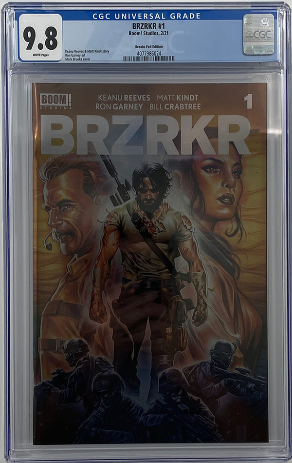 BRZRKR #1 | Mark Brooks Foil Variant | CGC 9.8