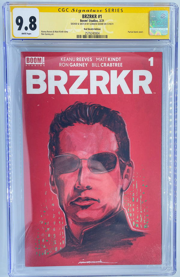 BRZRKR #1 | 1:10 Red Blank | Original Sketch by Gorkem Demir | Neo | CGC 9.8