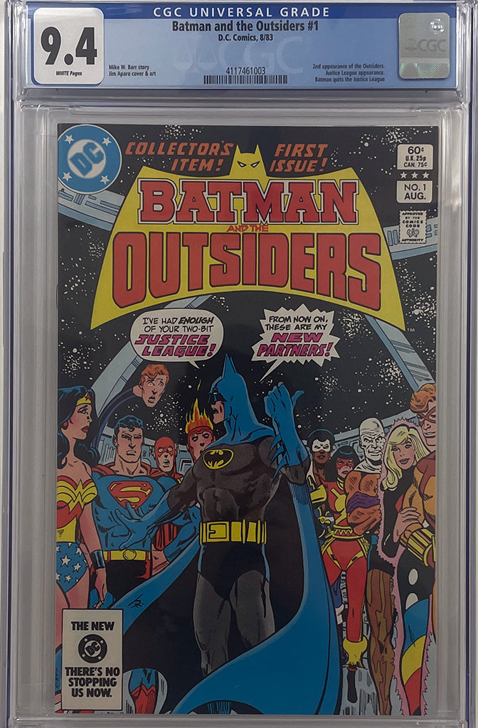 Batman and the Outsiders #1 | Batman Quits the Justice League | CGC 9.4