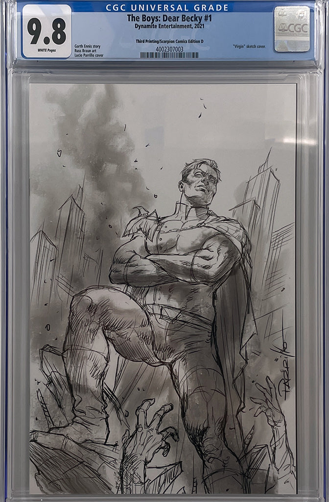 THE BOYS DEAR BECKY #1 | Lucio Parrillo Sketch Variant D | CGC 9.8