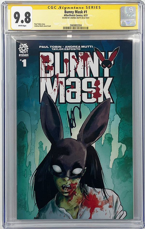 Bunny Mask #1 | Cover A | Signed by Andrea Mutti | CGC SS 9.8