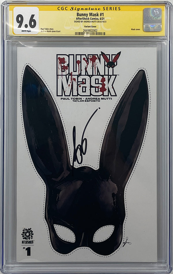 Bunny Mask #1 | Cover B | Mutti Bunny Mask Variant | CGC SS 9.6