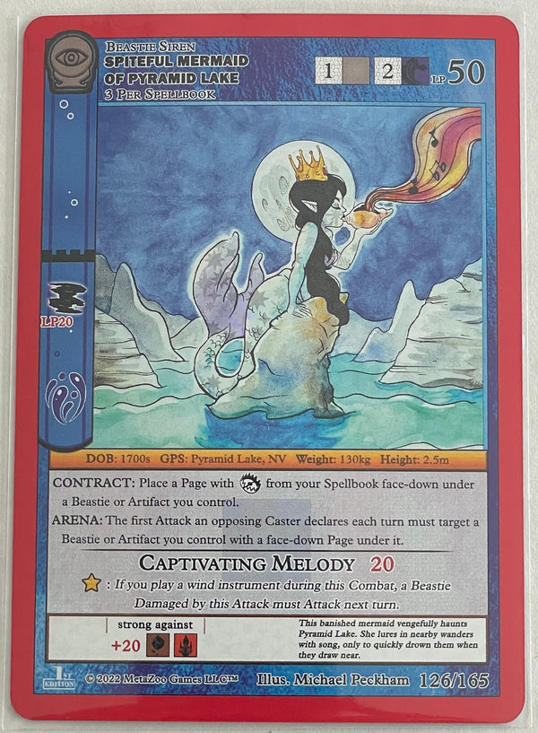 MetaZoo Seance Card | Spiteful Mermaid of Pyramid Lake 126/165 | Silver | Reverse Holo RH