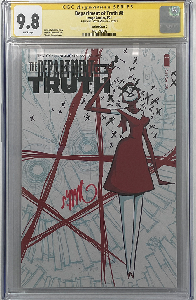 Department of Truth #8 | Skottie Young Variant Cover | CGC Signature Series 9.8