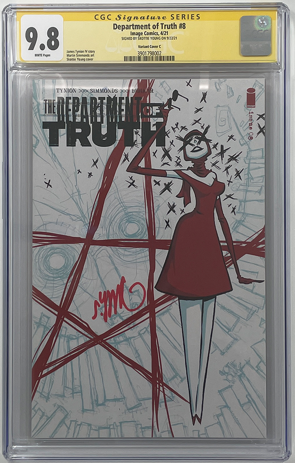 Department of Truth #8 | Skottie Young Variant Cover | CGC Signature Series 9.8