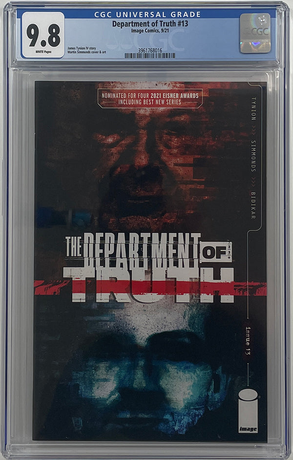 Department of Truth #13 | Cover A | Martin Simmonds | CGC 9.8