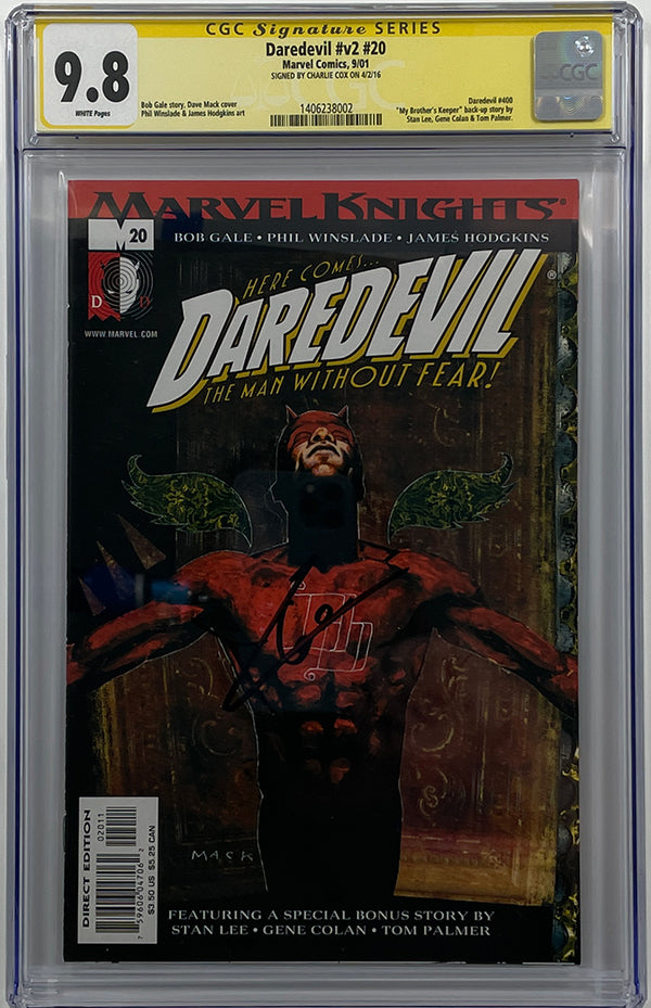 Daredevil V2 #20 | Signed by Charlie Cox | CGC SS 9.8