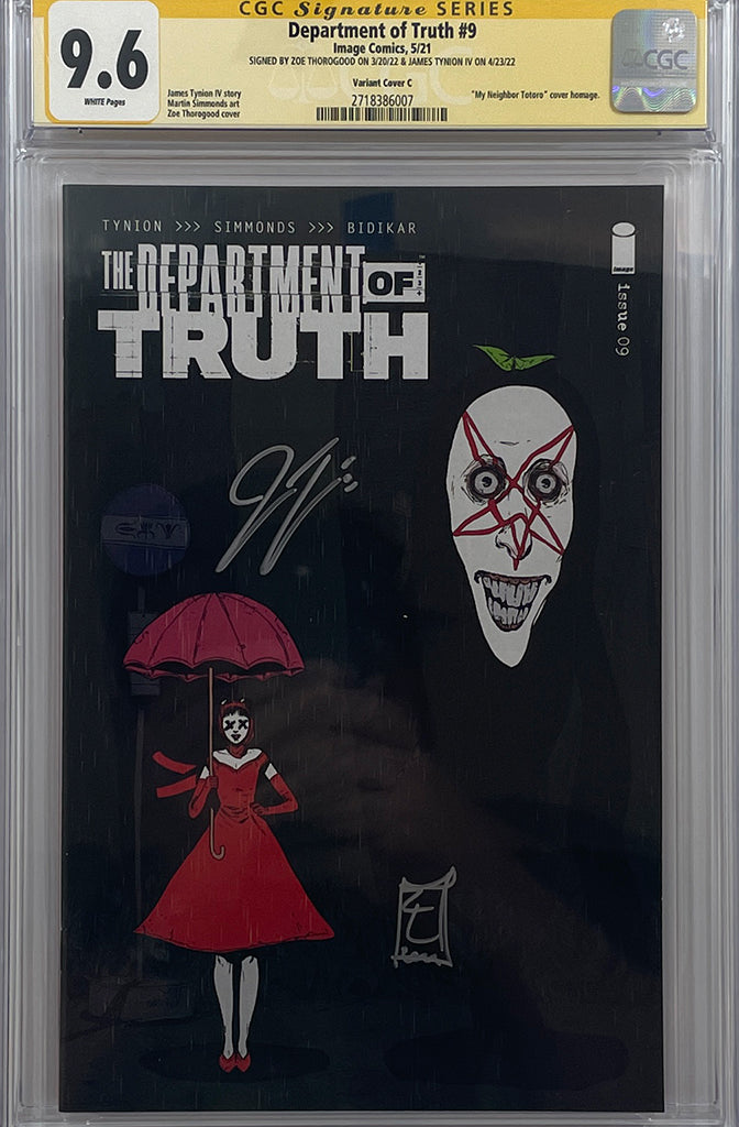Dept of Truth #9 | Totoro Variant | Signed by Thorogood & Tynion | CGC 9.6
