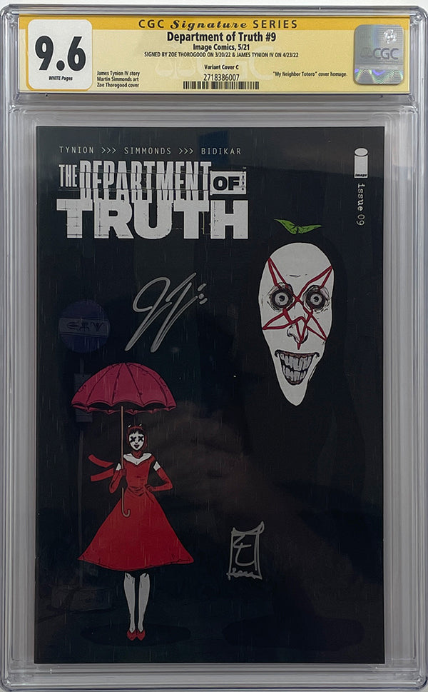 Dept of Truth #9 | Totoro Variant | Signed by Thorogood & Tynion | CGC 9.6