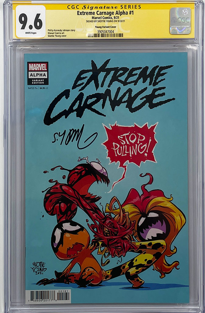 Extreme Carnage Alpha #1 | Skottie Young Variant | CGC SS 9.6
