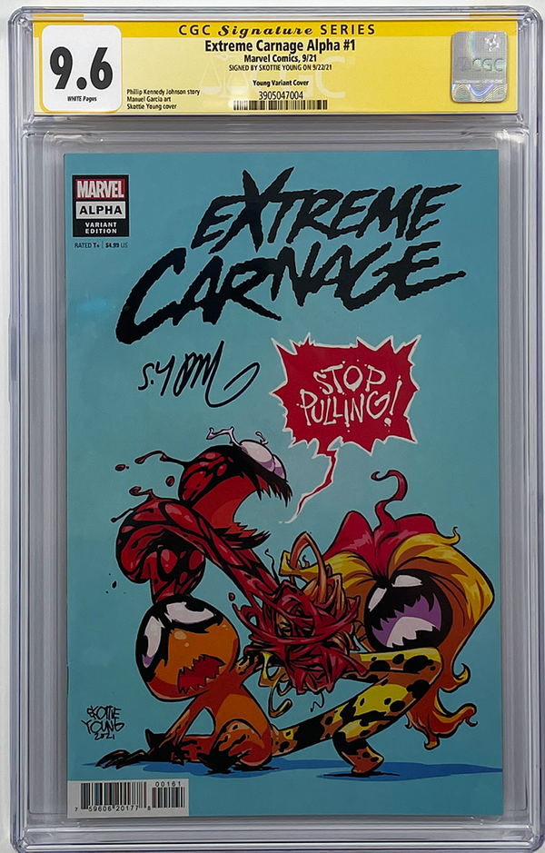 Extreme Carnage Alpha #1 | Skottie Young Variant | CGC SS 9.6