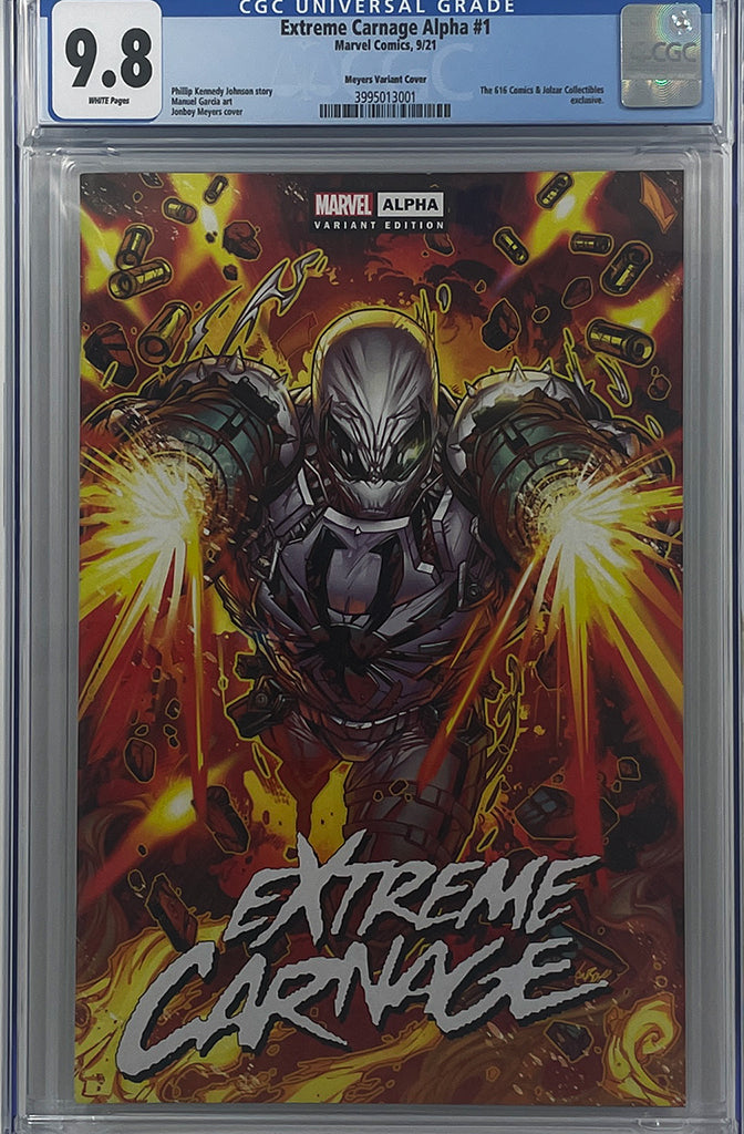 Extreme Carnage Alpha #1 | Jonboy Meyers Variant | CGC 9.8