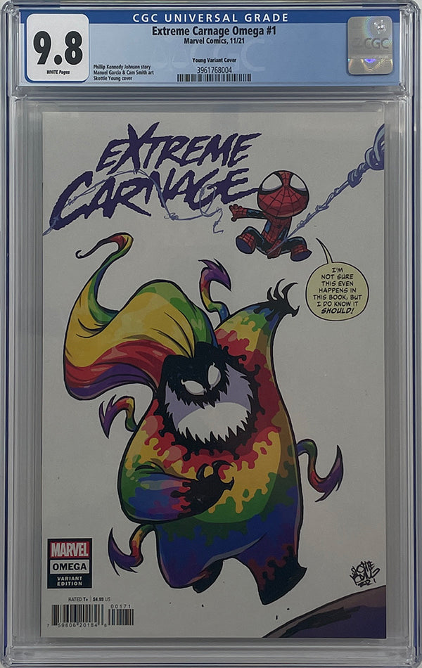 Extreme Carnage: Omega #1 | Skottie Young Variant | CGC 9.8