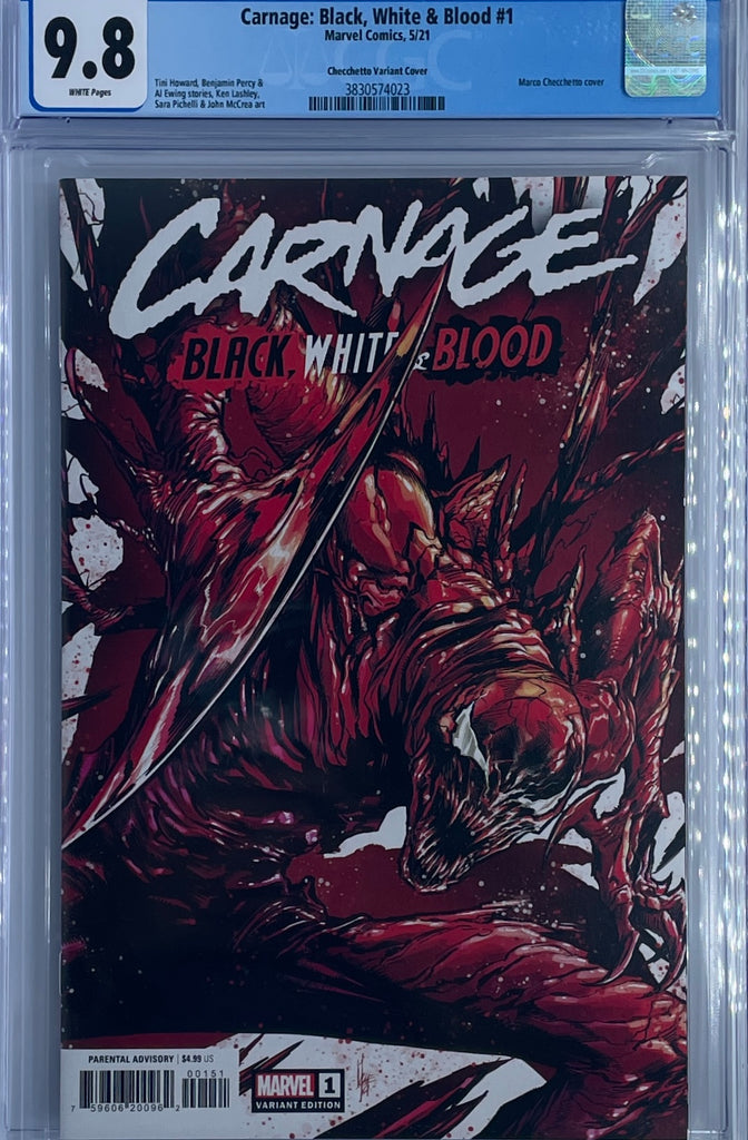 Carnage: Black, White & Blood #1 | 1:50 Checchetto Ratio Variant | CGC 9.8