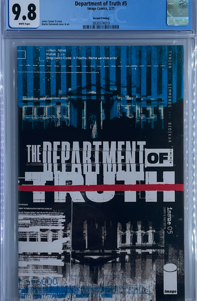Department of Truth #5 | Second Print | CGC 9.8