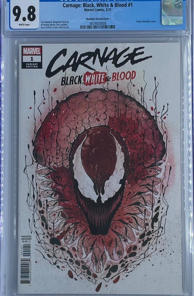 Carnage: Black, White & Blood #1 | 1:25 Momoko Ratio Variant | CGC 9.8