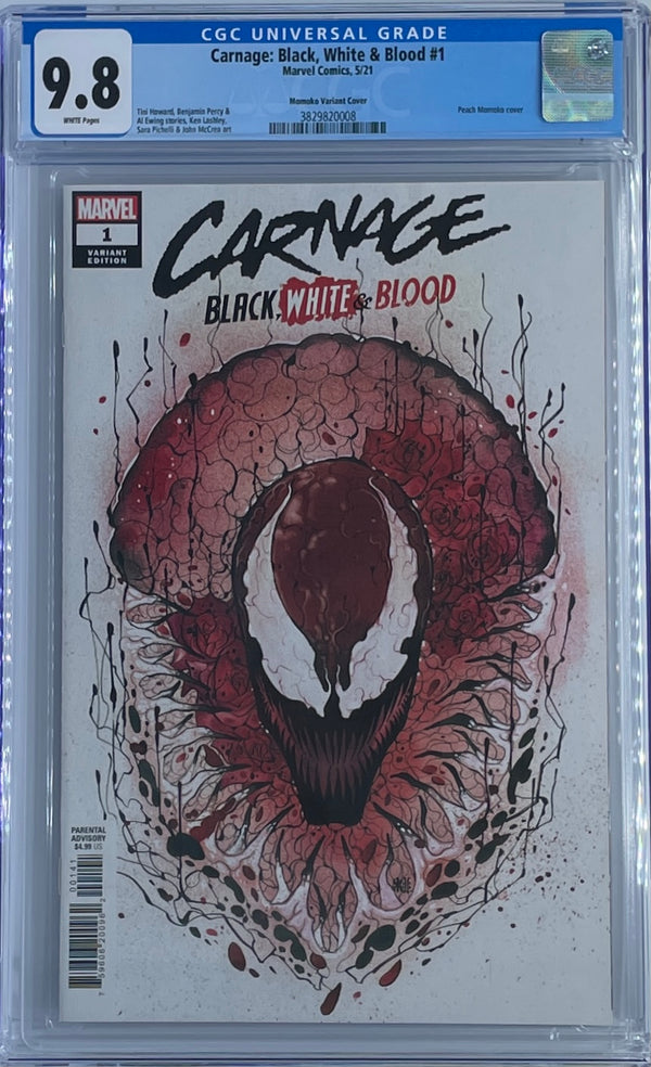 Carnage: Black, White & Blood #1 | 1:25 Momoko Ratio Variant | CGC 9.8